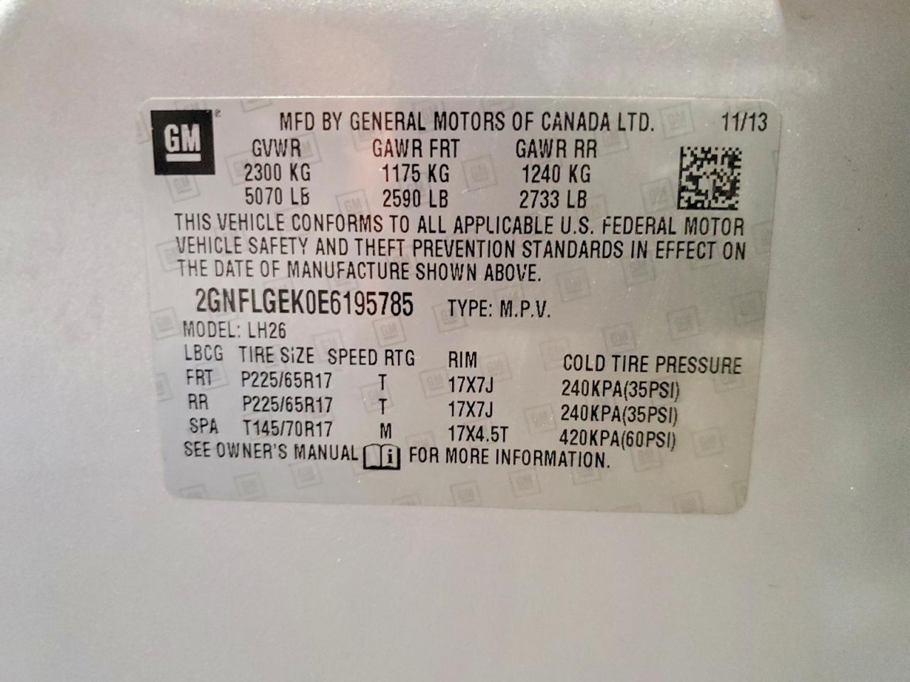Chevrolet Equinox Lt