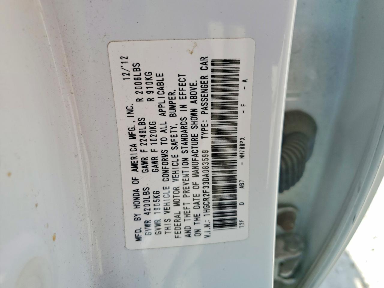 Honda Accord Lx