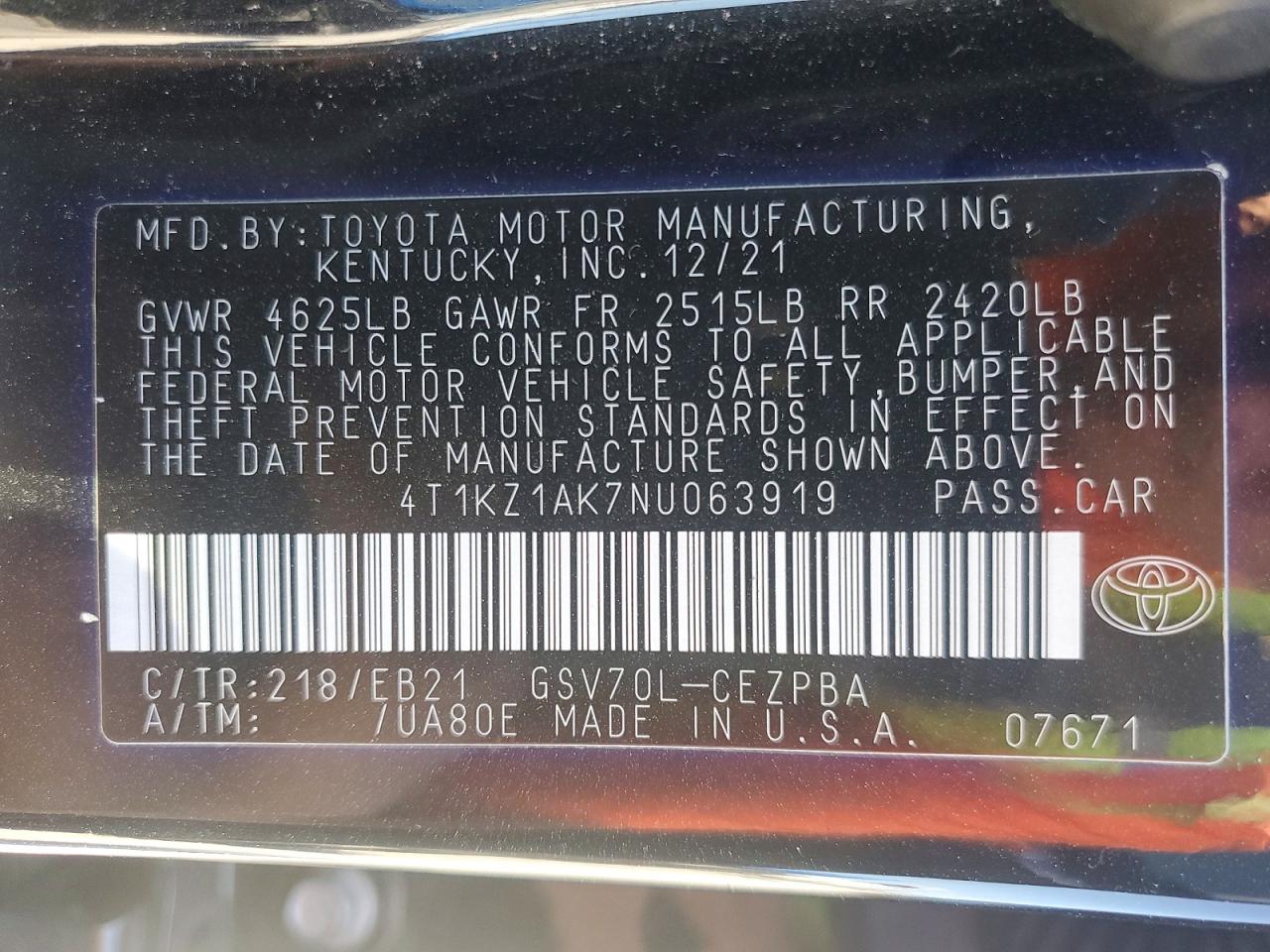 Toyota Camry Trd