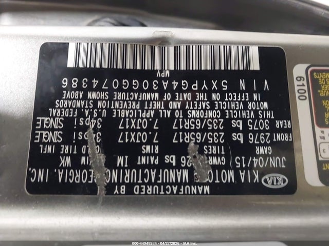 Kia Sorento 2.4l L