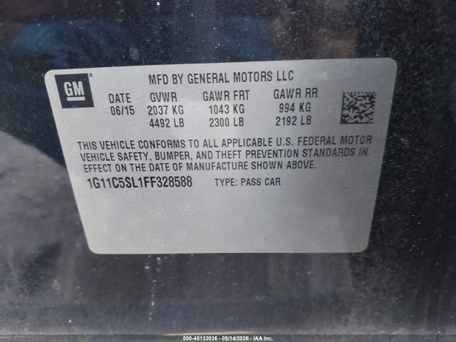 Chevrolet Malibu 1lt