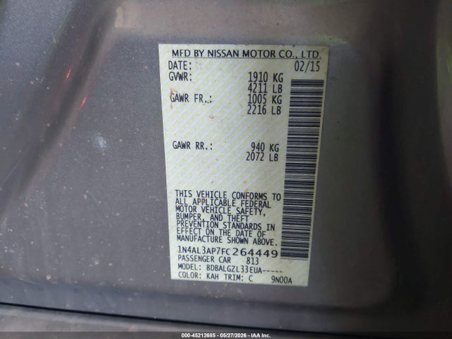 Nissan Altima 2.5 S
