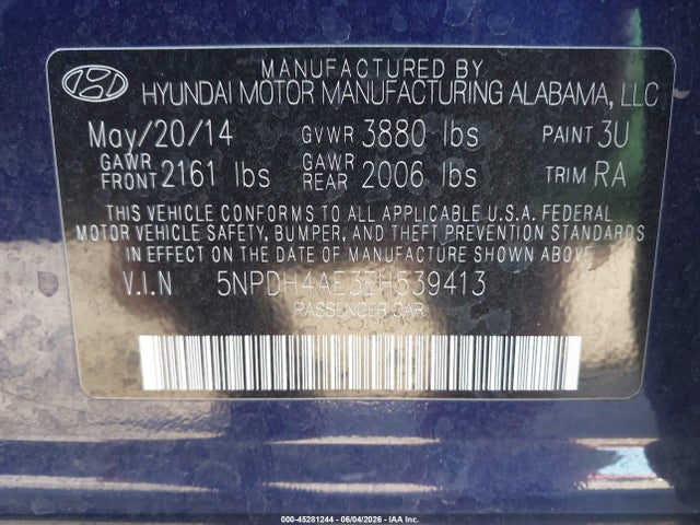 Hyundai ELANTRA Se