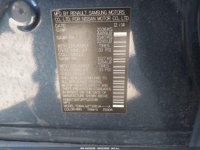 Nissan Rogue Sv