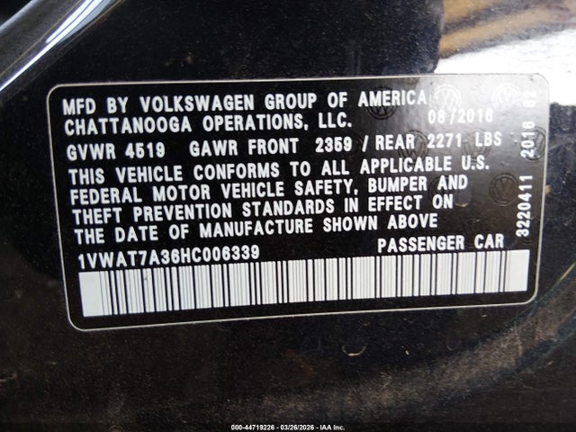 Volkswagen Passat 1.8t S