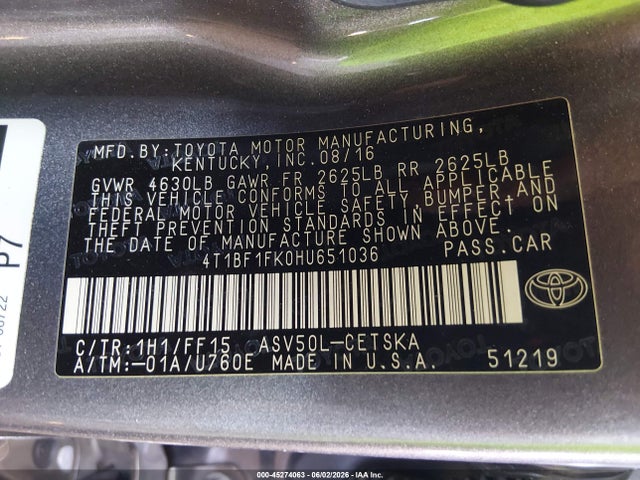 Toyota Camry Se