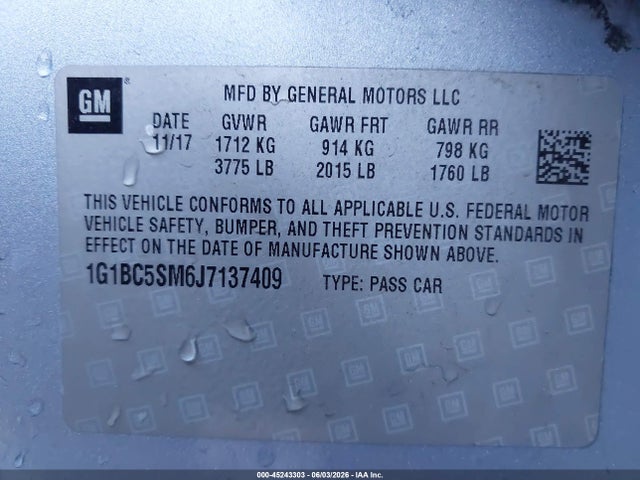 Chevrolet Cruze Ls Auto