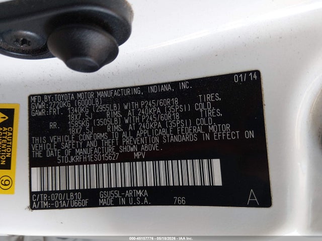 Toyota Highlander Xle V6