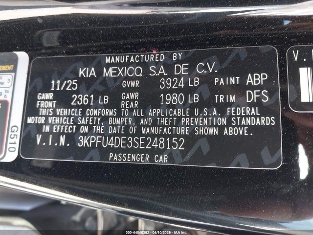 Kia K4 Ex