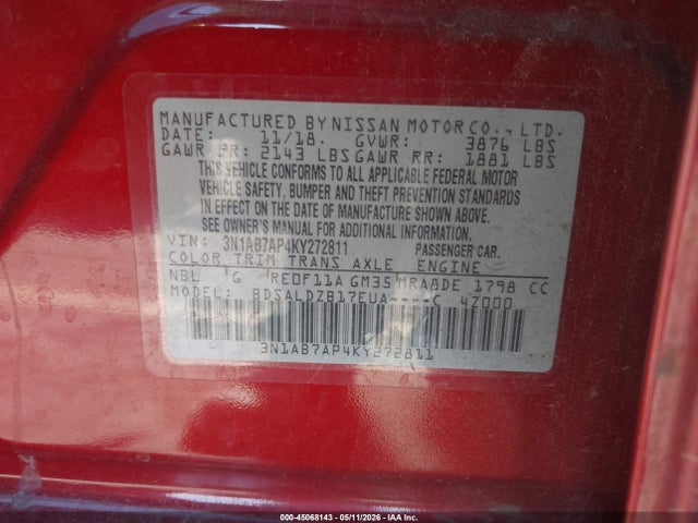 Nissan Sentra Sv