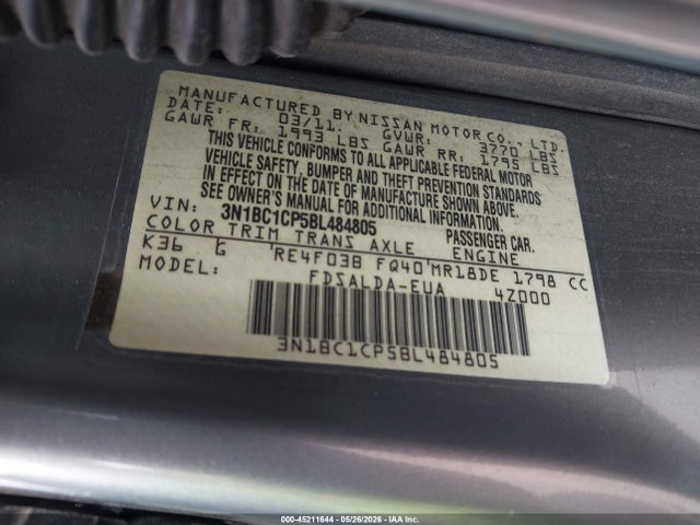Nissan Versa 1.8s