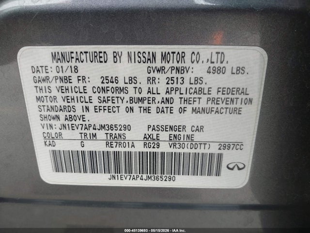 INFINITI Q50 3.0t Luxe