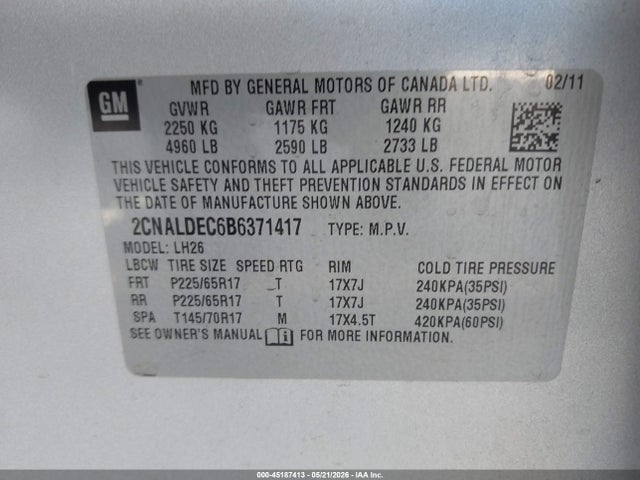 Chevrolet Equinox 1lt