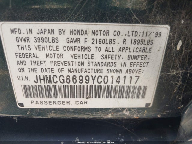 Honda Accord 2.3 Se