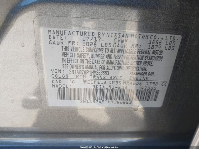 Nissan Sentra Sr