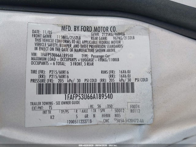 Ford Taurus Se