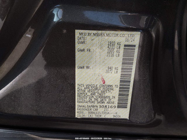 Nissan Altima 2.5 S