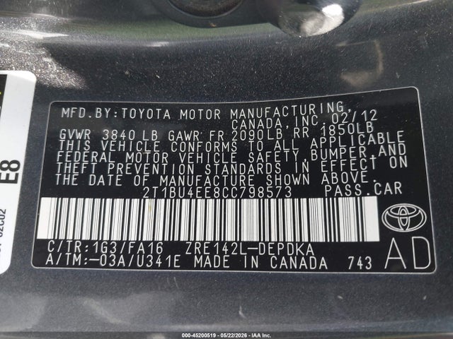 Toyota Corolla L