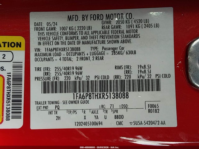 Ford Mustang Ecoboost Fastback