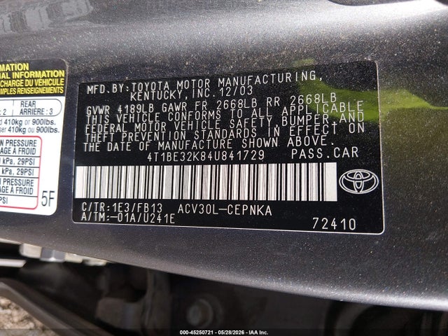 Toyota Camry Le