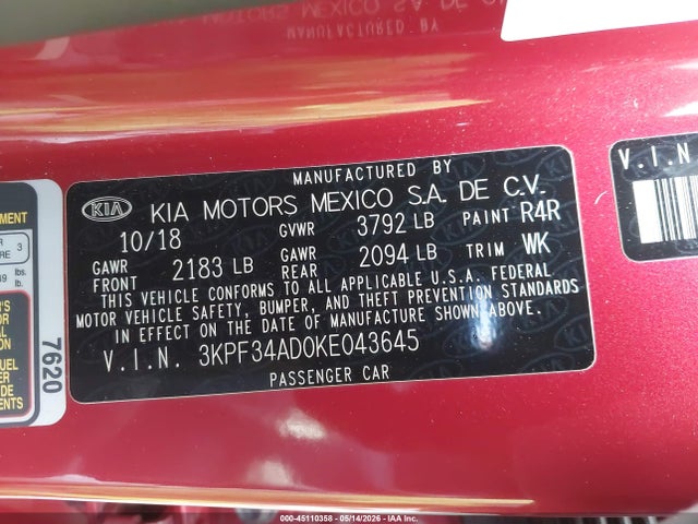 Kia Forte S