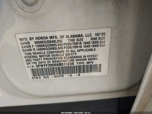 Honda Pilot Ex-l