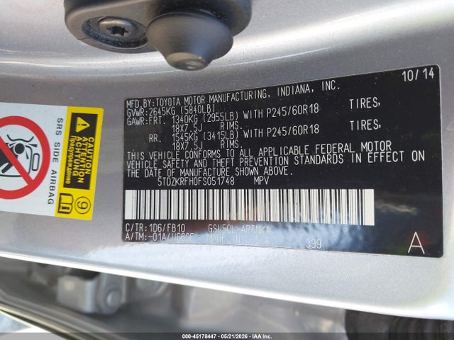 Toyota Highlander Le V6