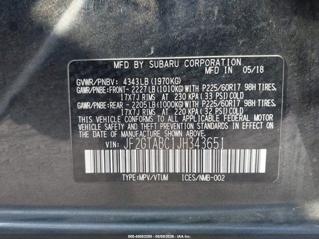 Subaru Crosstrek 2.0i Premium