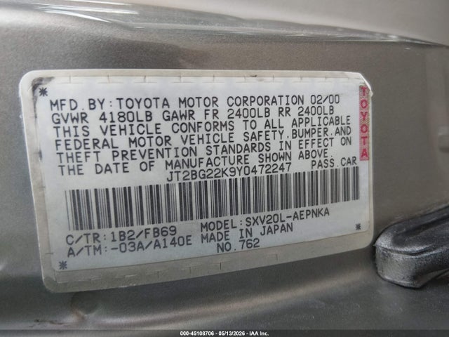 Toyota Camry Le