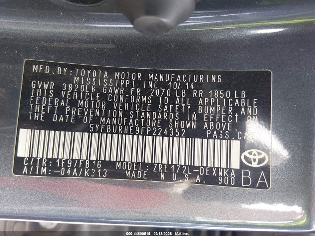 Toyota Corolla Le
