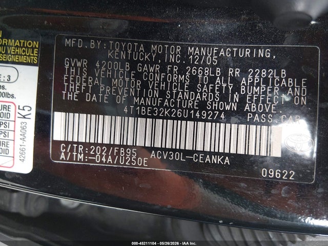 Toyota Camry Std