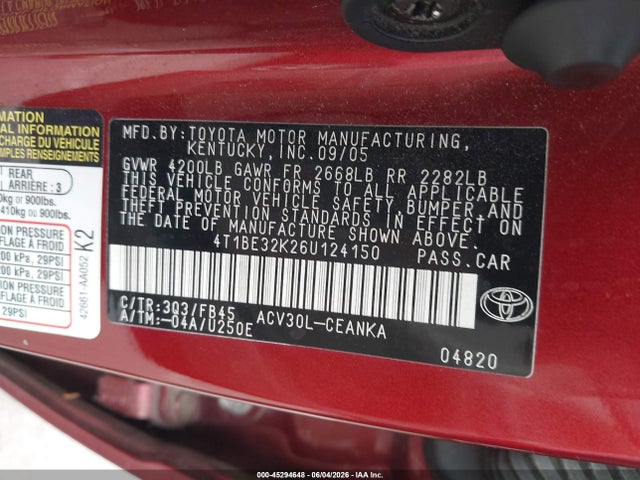 Toyota Camry Le