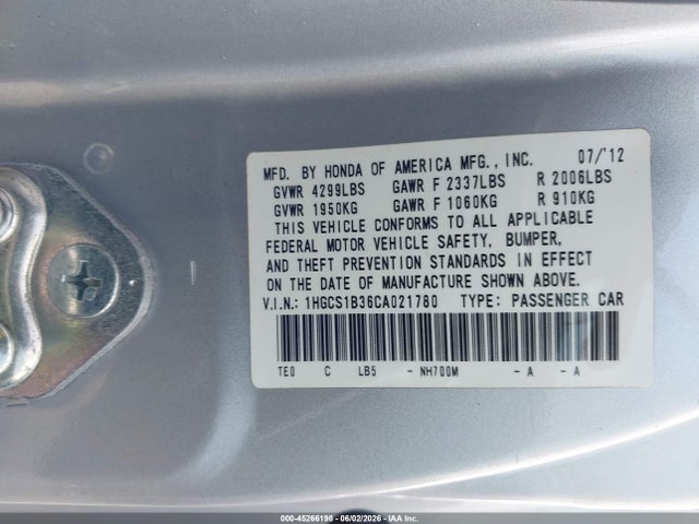 Honda Accord 2.4 Lx-s