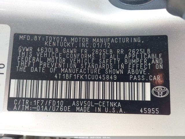 Toyota Camry Le