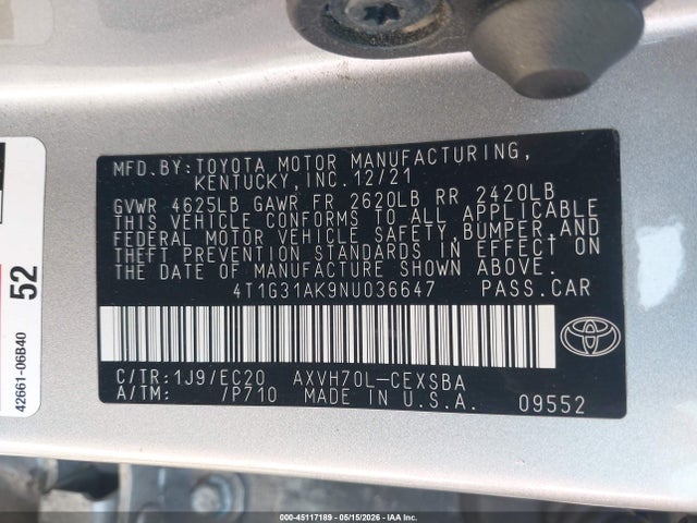 Toyota Camry Nightshade Edition Hybrid