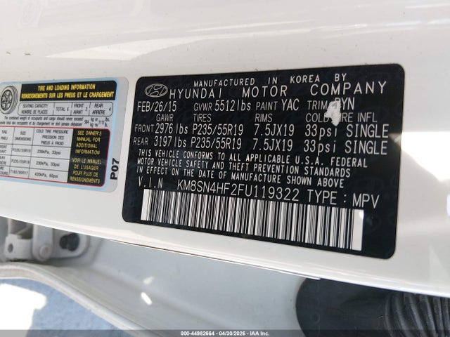 Hyundai SANTA FE Limited