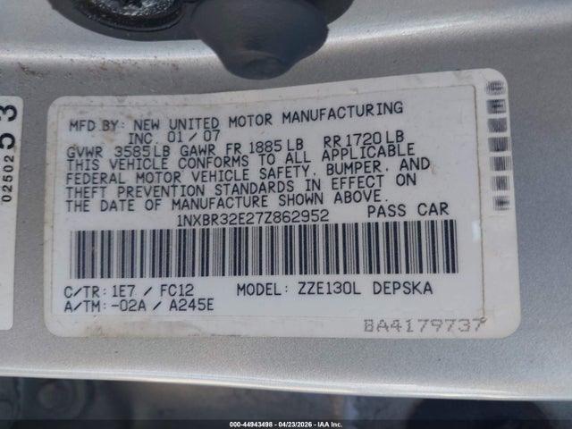 Toyota Corolla S