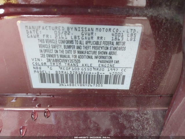 Nissan Sentra Sv Xtronic Cvt