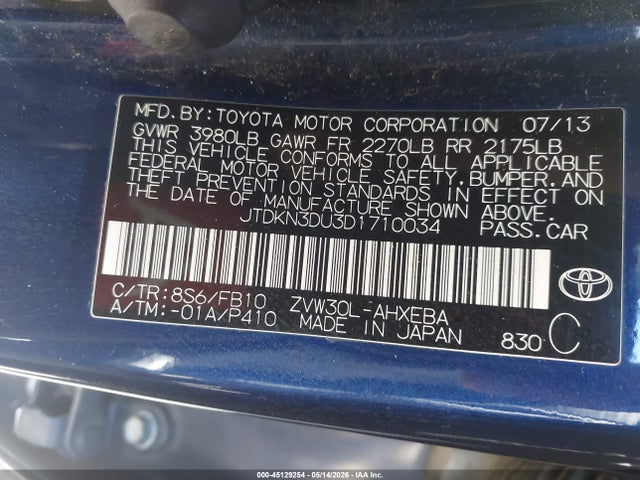 Toyota Prius Three