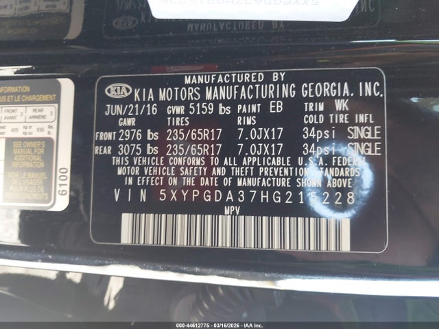 Kia Sorento 2.4l Lx
