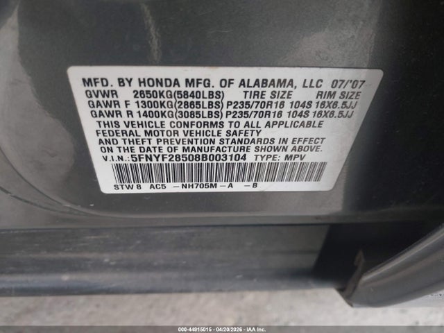 Honda Pilot Ex-l