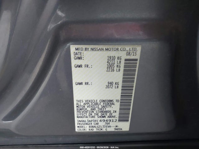 Nissan Altima 2.5 S