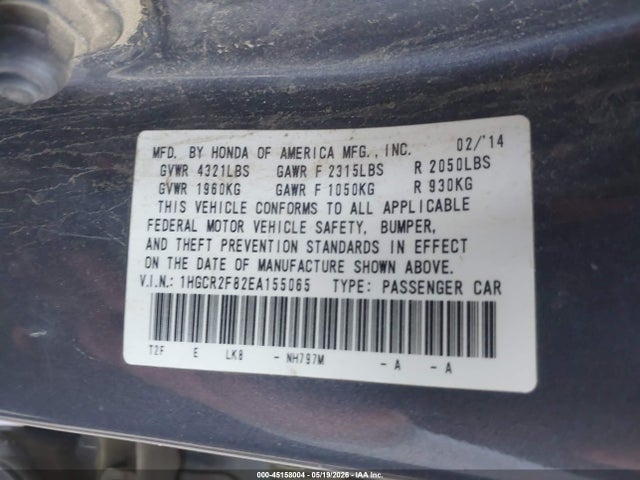 Honda Accord Ex-l