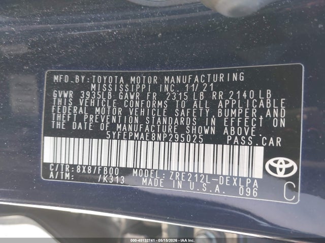 Toyota Corolla Le