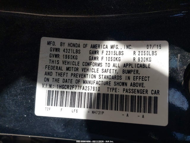 Honda Accord Ex