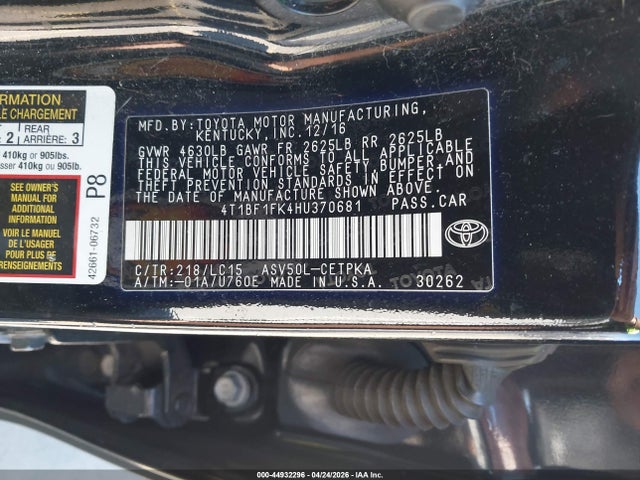 Toyota Camry Xse