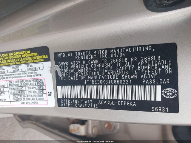 Toyota Camry Xle