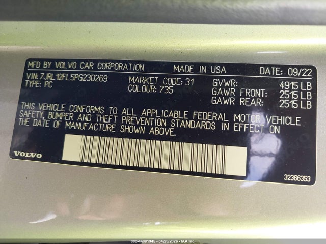 Volvo S60 B5 Plus Dark Theme