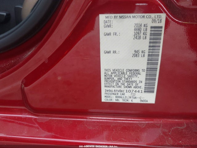 Nissan Altima 2.0 Edition One