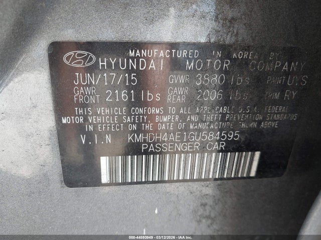 Hyundai ELANTRA Value Edition